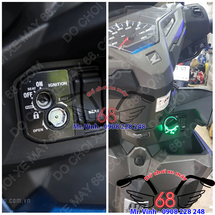 khóa Smart key HONDA chống trộm, chống cướp