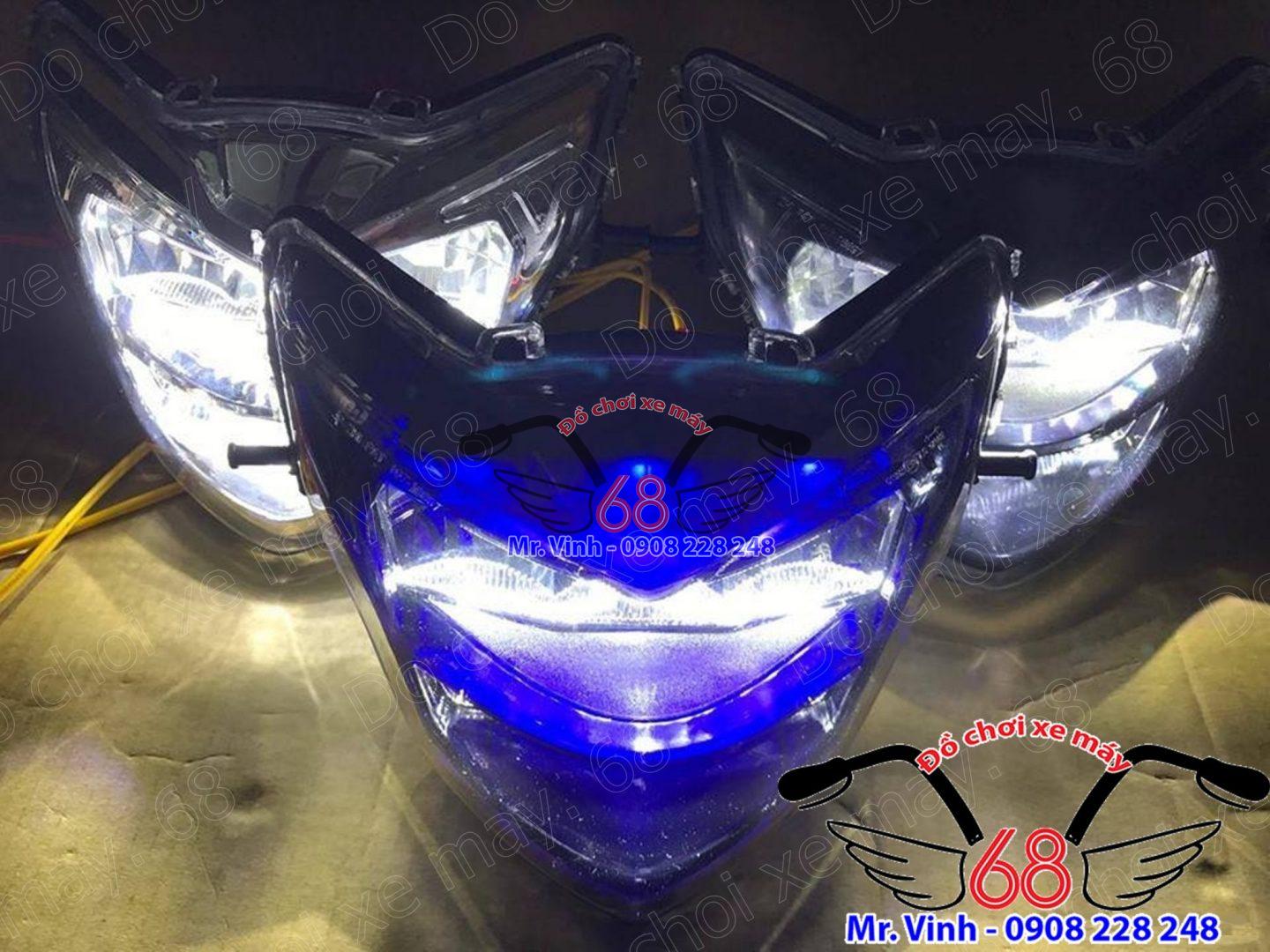 Hình ảnh: Đèn pha led 2 tấng mới nhất dành cho Exciter giá rẻ tại Shop đồ chơi xe máy 68 TpHCM Q1