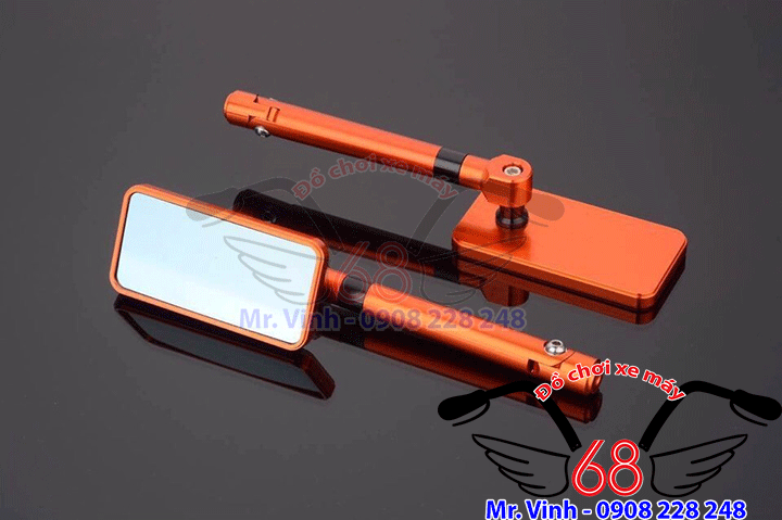 Hình ảnh: Kính chiếu hậu iphone(kính vuông) sang trọng màu cam giá rẻ tại shop 68 TPHCM