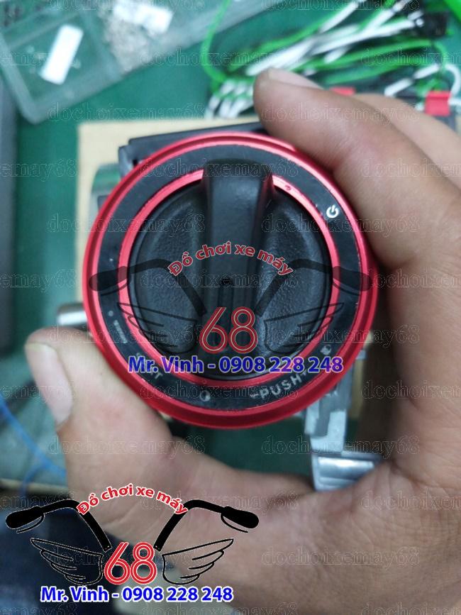  Khóa Smartkey Nắp tròn màu đỏ giá rẻ tại shop đồ chơi xe máy 68 TpHCM Q1