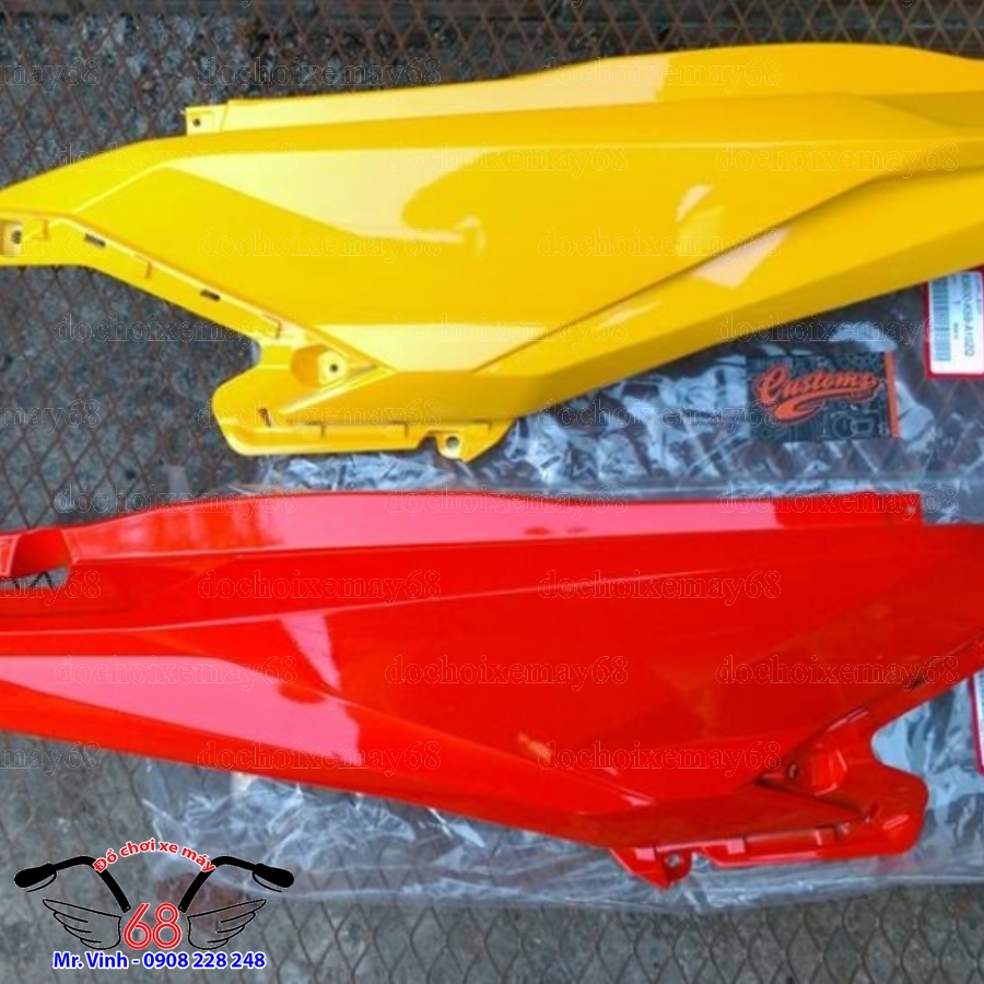 Hình ảnh: Bộ yếm bụng sau xe vario màu vàng và đỏ giá rẻ tại shop 68 TPHCM Q1