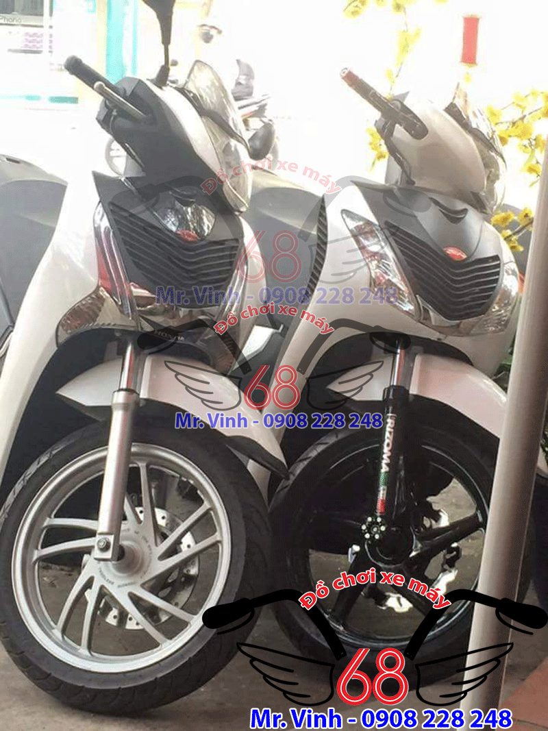 Độ Mâm 5 cây SH Ý 2010 cho xe SH Việt Nam từ 2012 tới 2017