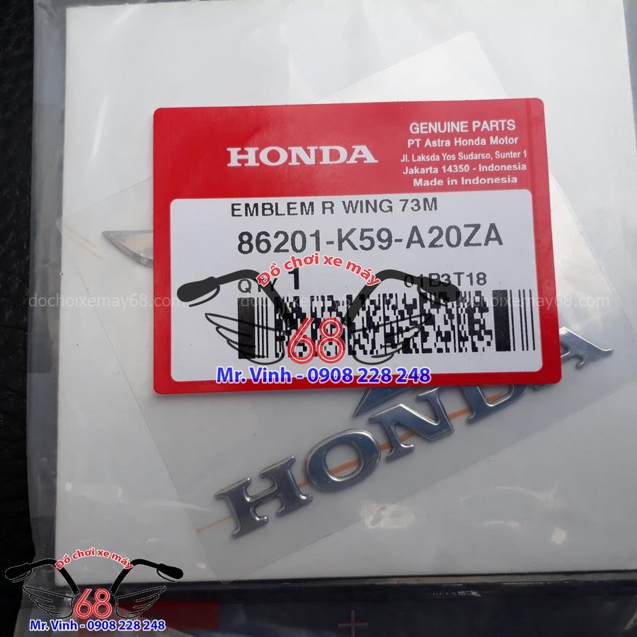 Tem honda cánh gà trước xe vario