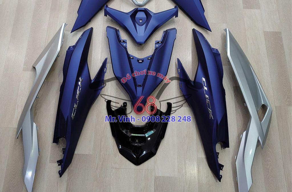 Bộ dàn áo Honda Click 150i Thái Lan màu xanh nhám mẫu 2021