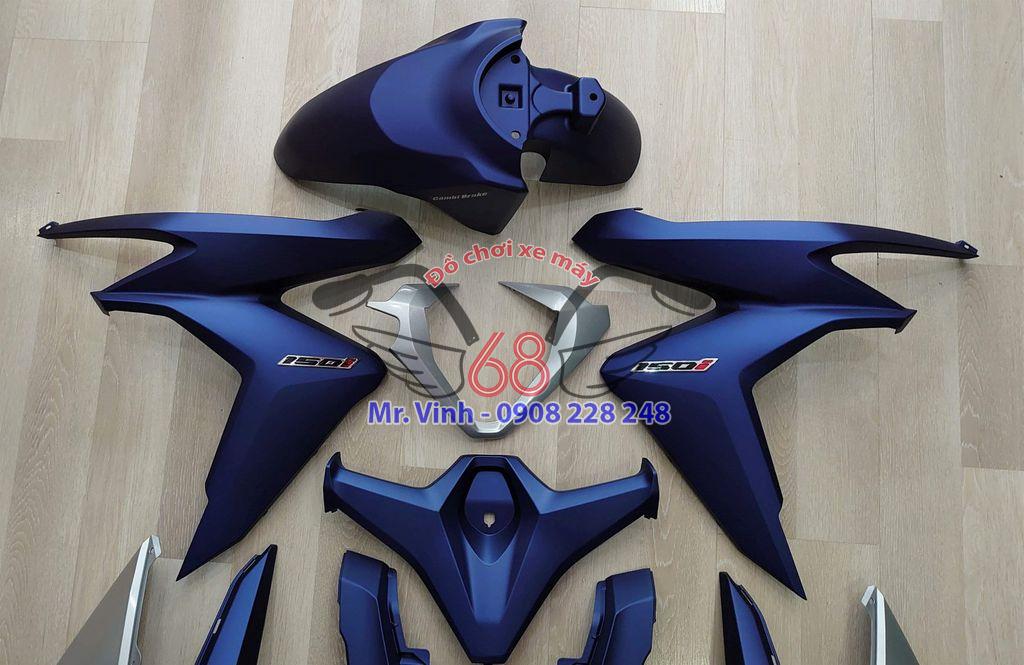 Bộ dàn áo Honda Click 150i Thái Lan màu xanh nhám mẫu 2021 - Hình ảnh 3