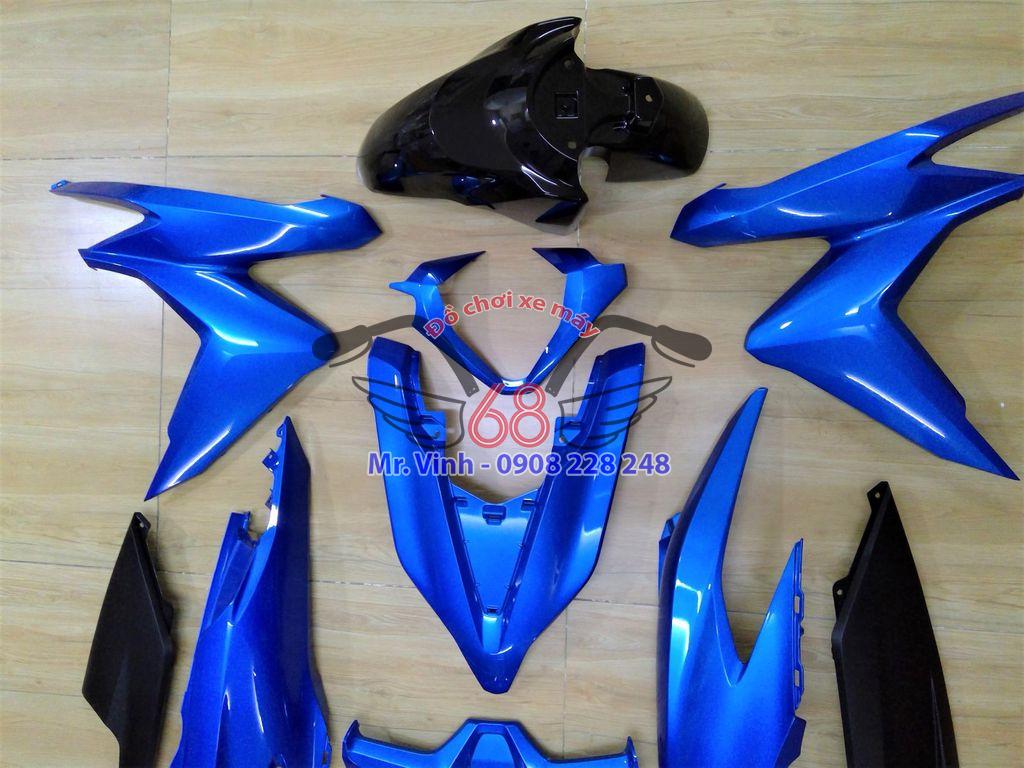 Bộ dàn áo Honda Click 2018 Thái Lan màu xanh dương - Hình ảnh 3