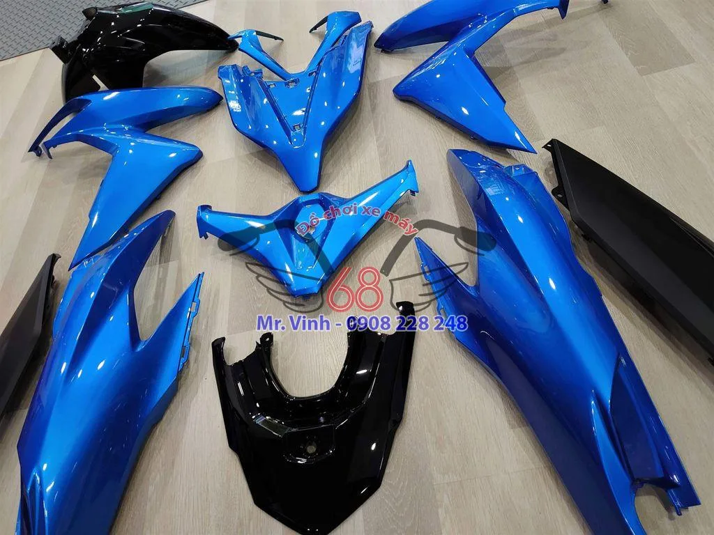 Dàn áo Honda Click 125i đời 2019 màu xanh dương - Ảnh 5