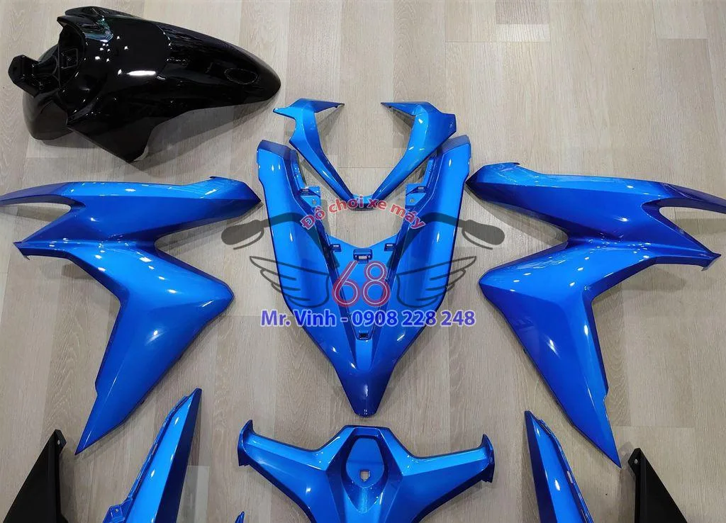Dàn áo Honda Click 125i đời 2019 màu xanh dương - Ảnh 2