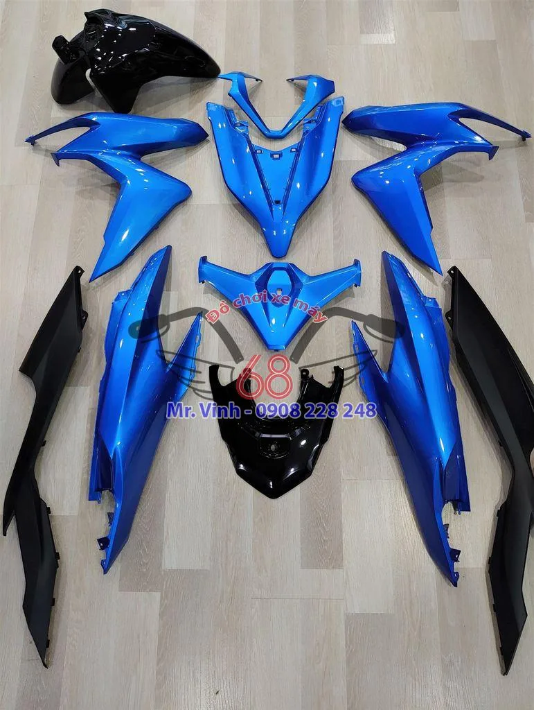 Dàn áo Honda Click 125i đời 2019 màu xanh dương - Ảnh 4