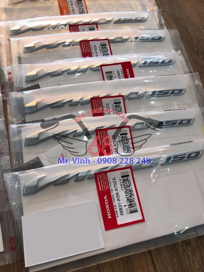 Tem chữ nổi trắng xi – Vario 2018 - Ảnh 2