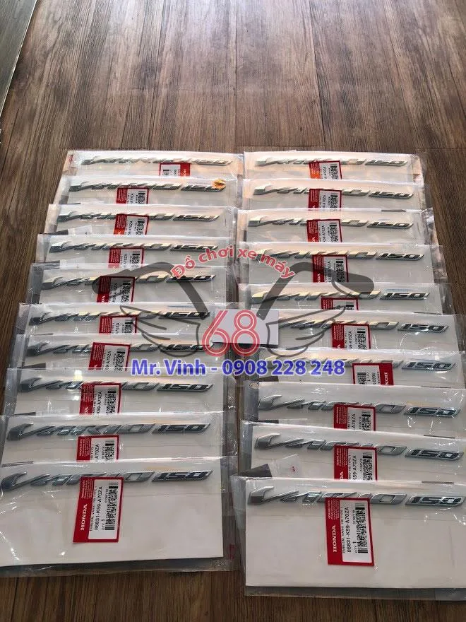 Tem chữ nổi trắng xi – Vario 2018 - Ảnh 3