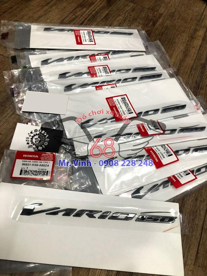 Tem chữ nổi xám khói – Vario 2018