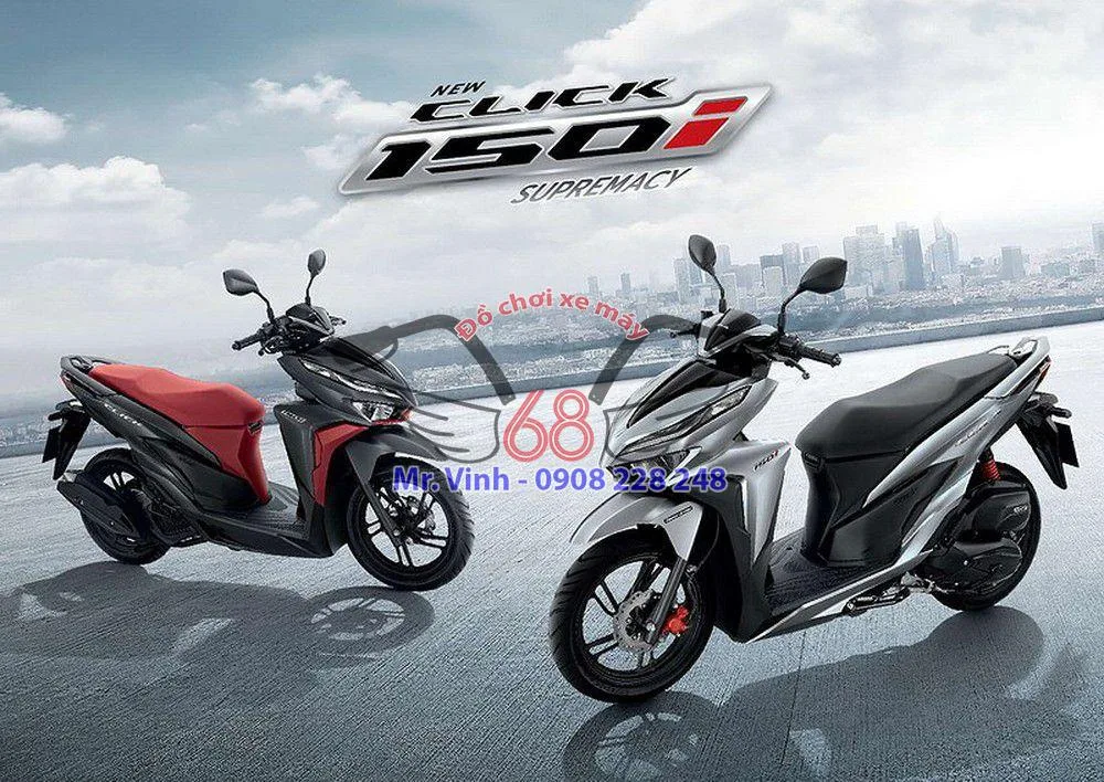 Yên xe Click / Vario 2018 màu đỏ