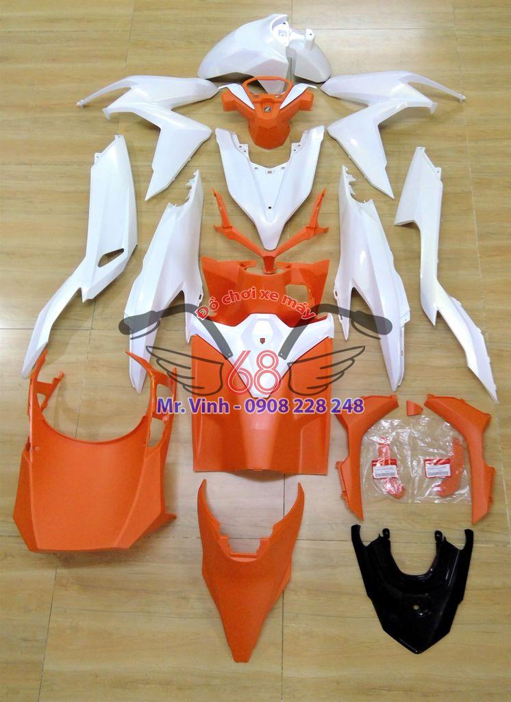 Bộ dàn áo Honda Click 150i đời 2019 màu trắng - Hình ảnh 3