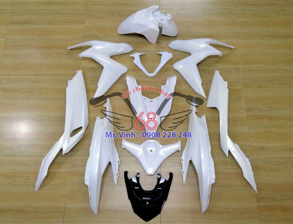 Bộ dàn áo Honda Click 150i đời 2019 màu trắng - Hình ảnh 2