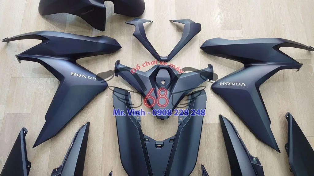 Bộ dàn áo Honda Vario 125 - 150i đời 2020 màu xanh nhám - Ảnh 2