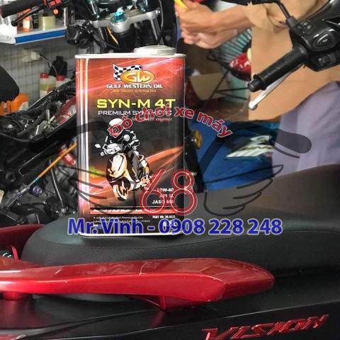 Nhớt Gulf Western Oil SYN-M 4T Premium Scooter 10W40 0,8L