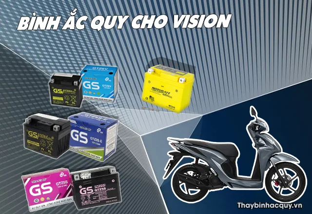 Bình ắc quy cho xe Visson