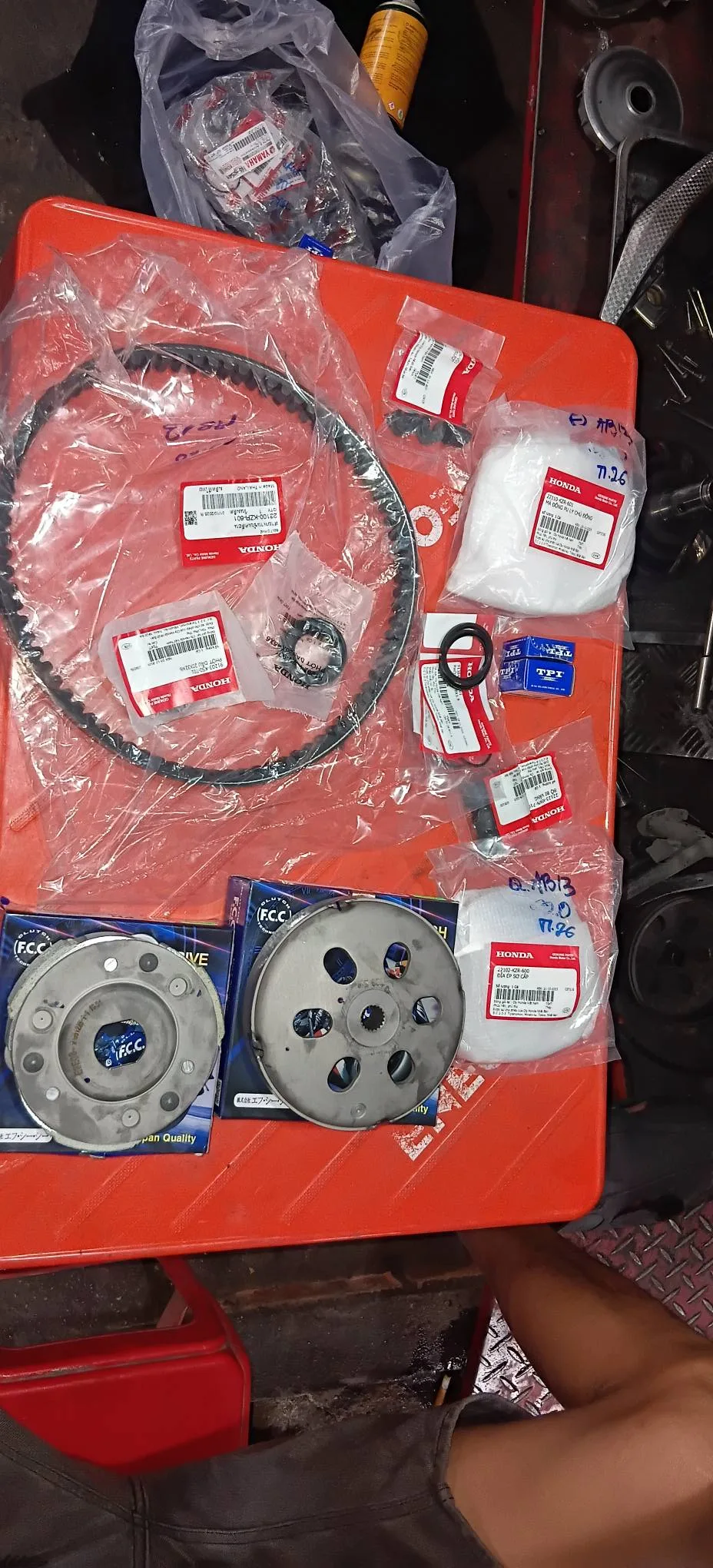 Full linh kiện bộ nồi xe tay ga