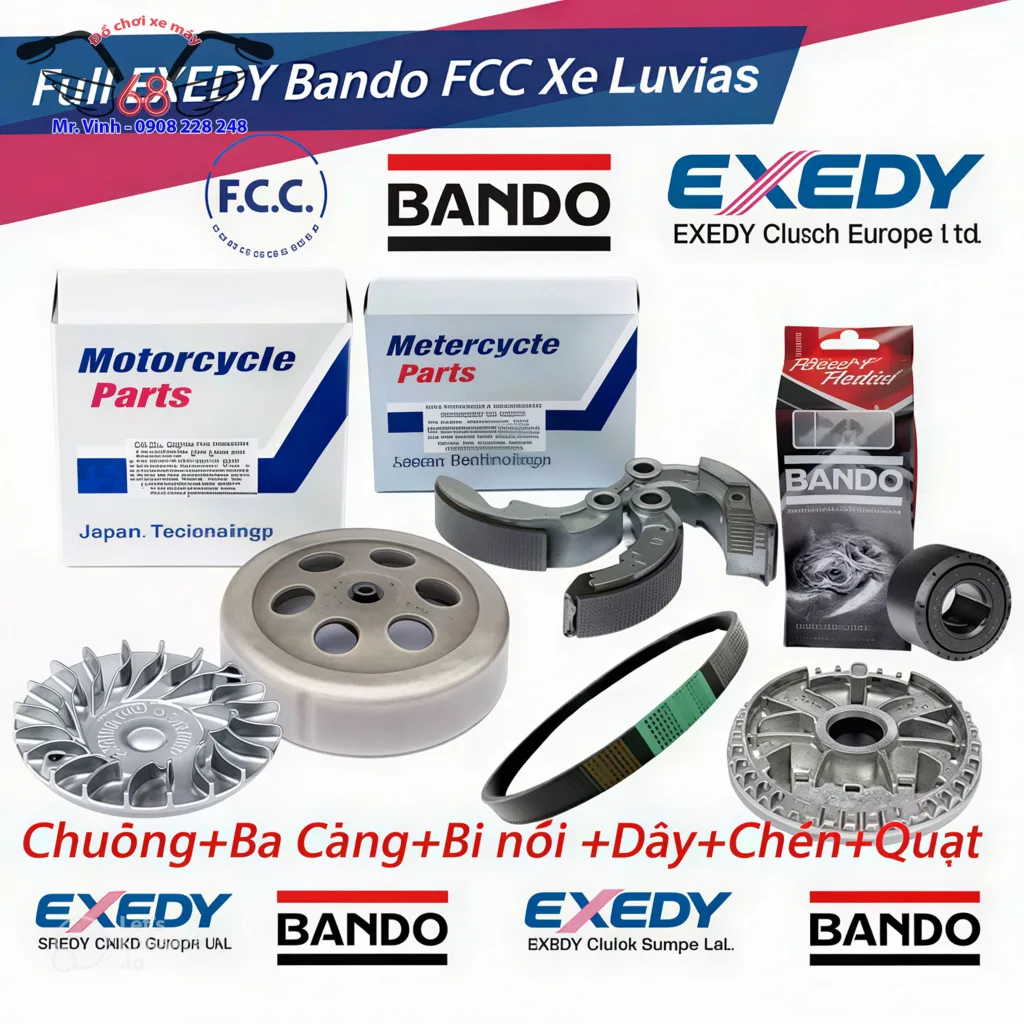 Bộ bố 3 càng thay thế cho xe Luvias