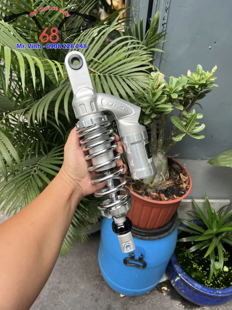 Phuộc RCB Vario màu bạc