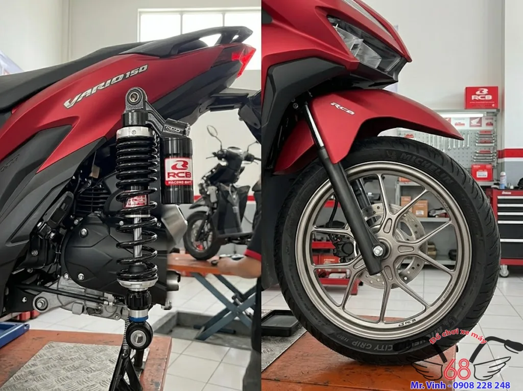 Nâng cấp phuộc RCB và mâm độ cho Vario