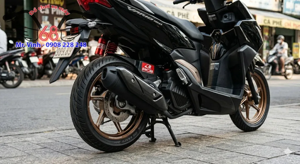 Mâm và phuộc độ cho xe vario 160