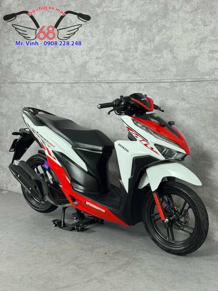Xe vario trắng đỏ