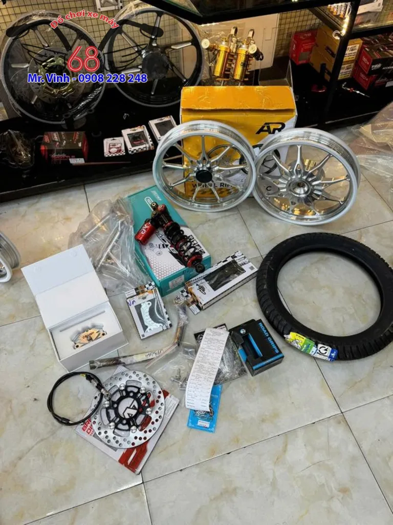 Phụ tùng độ kiểng cho xe Wave